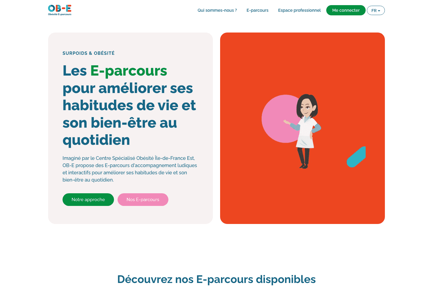 Aperçu du site et de la plateforme OB-E réalisés par Ducal
